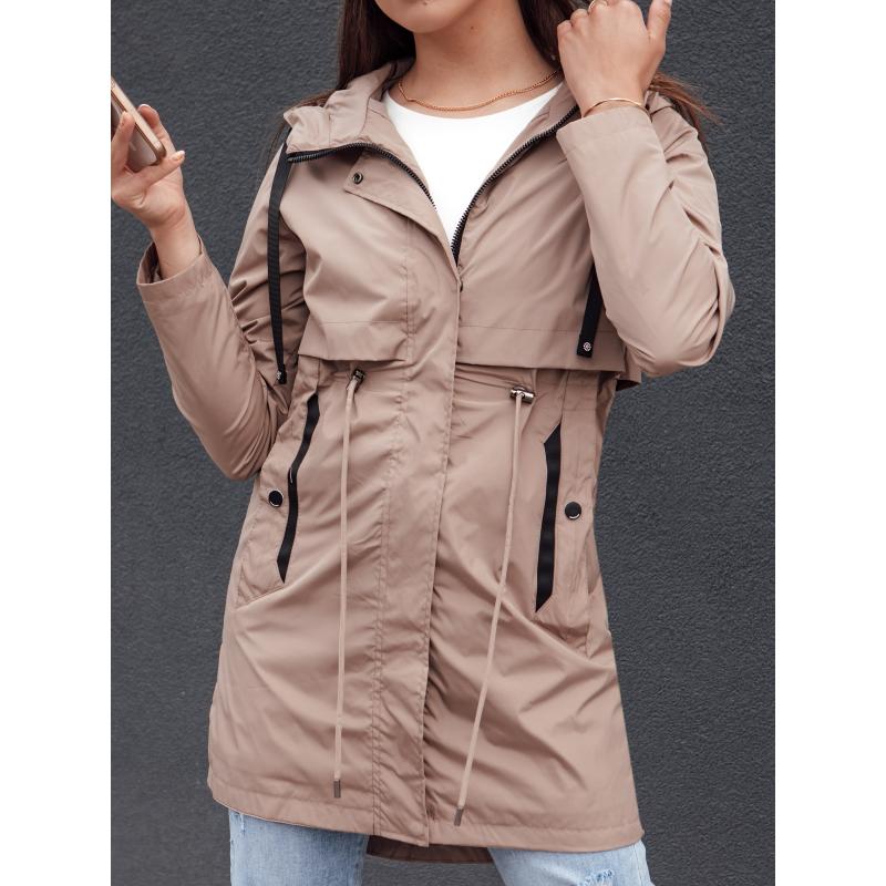 Női parka dzseki GLAMJACKET világos bézs