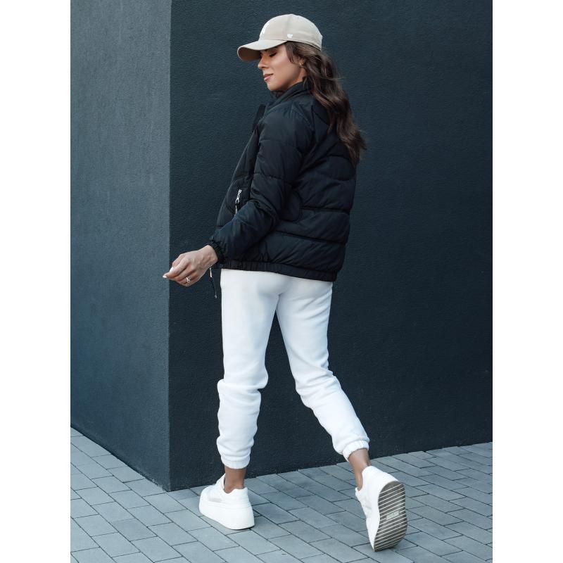 Dámská prošívaná bunda se stojáčkem SALECA černá