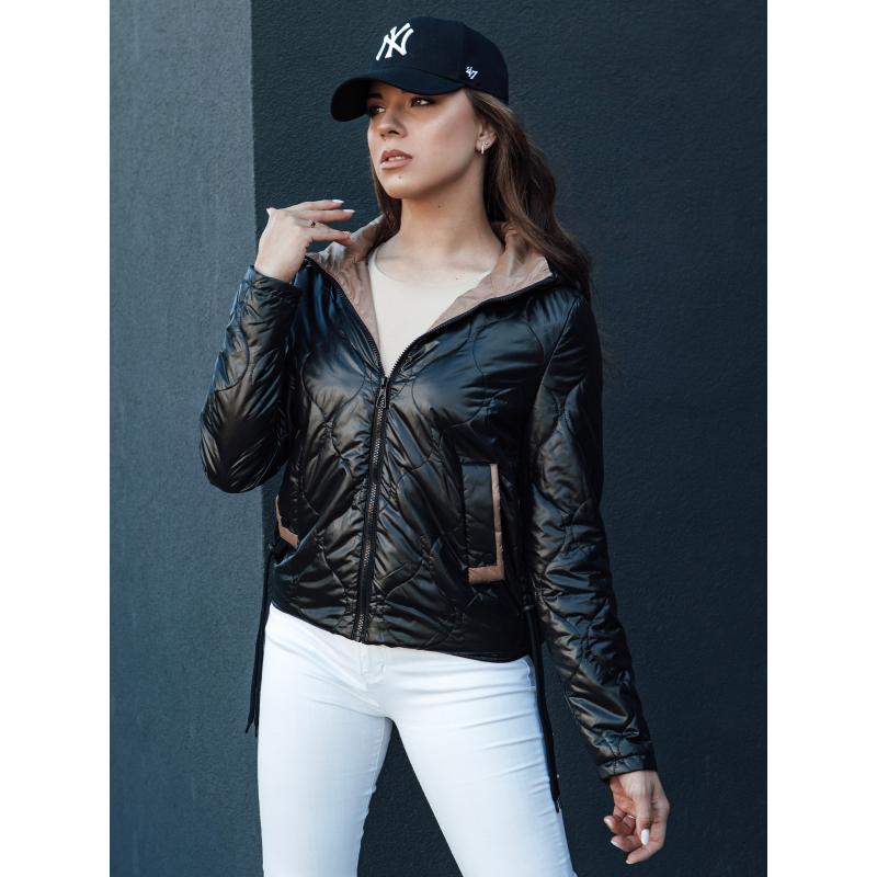 Női steppelt kabát MAXWELL fekete