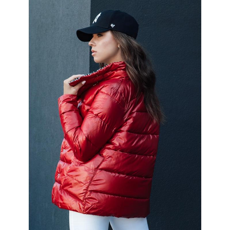 Dámská prošívaná bunda DELSY červená