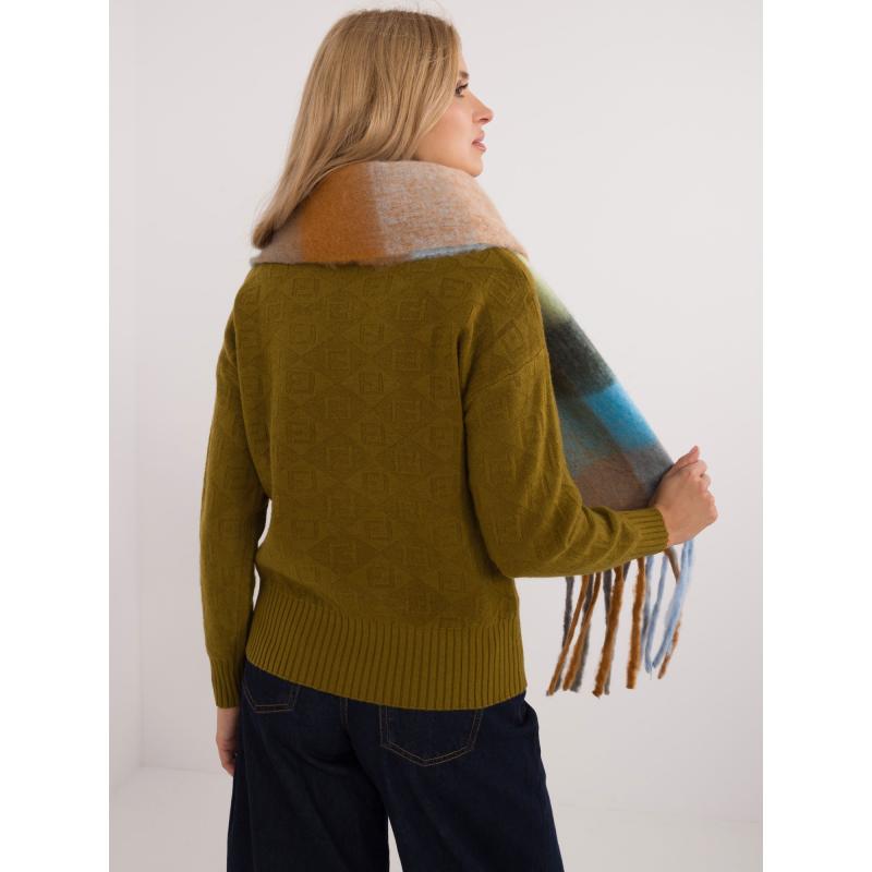 Dámská šála kostkovaná zimní 