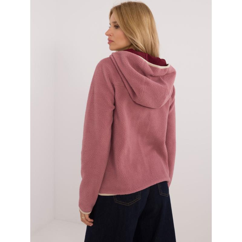 Dámská fleecová mikina na zip SUBLEVEL růžová 