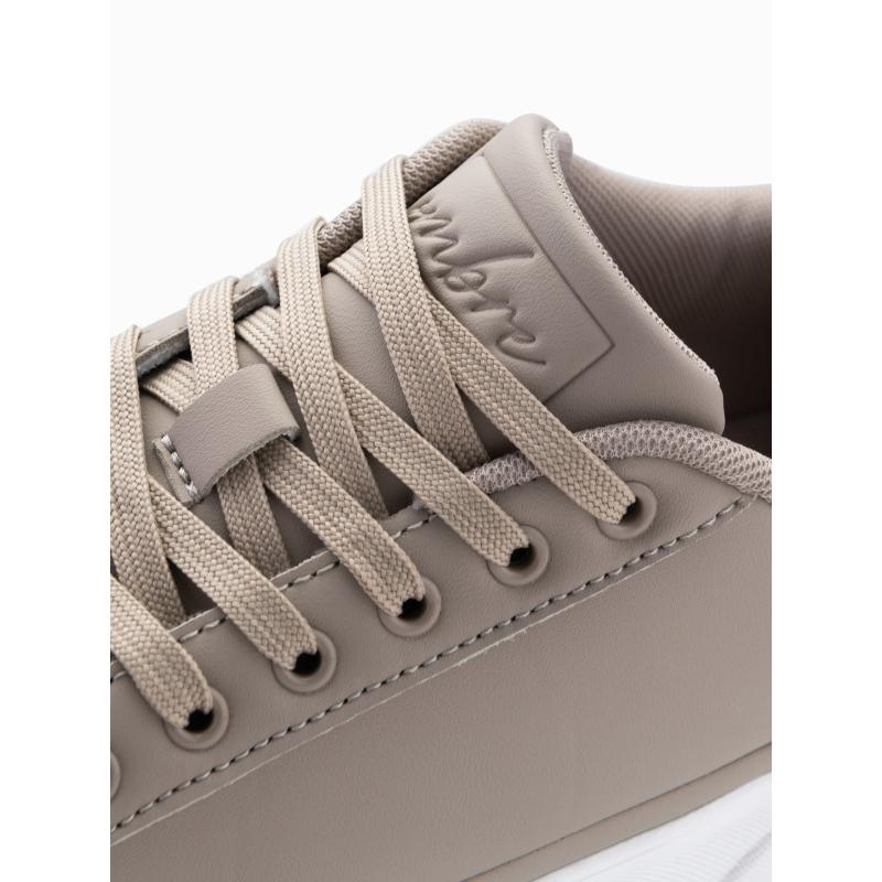 Pánské tenisky z ekokůže s tlustou podrážkou ash