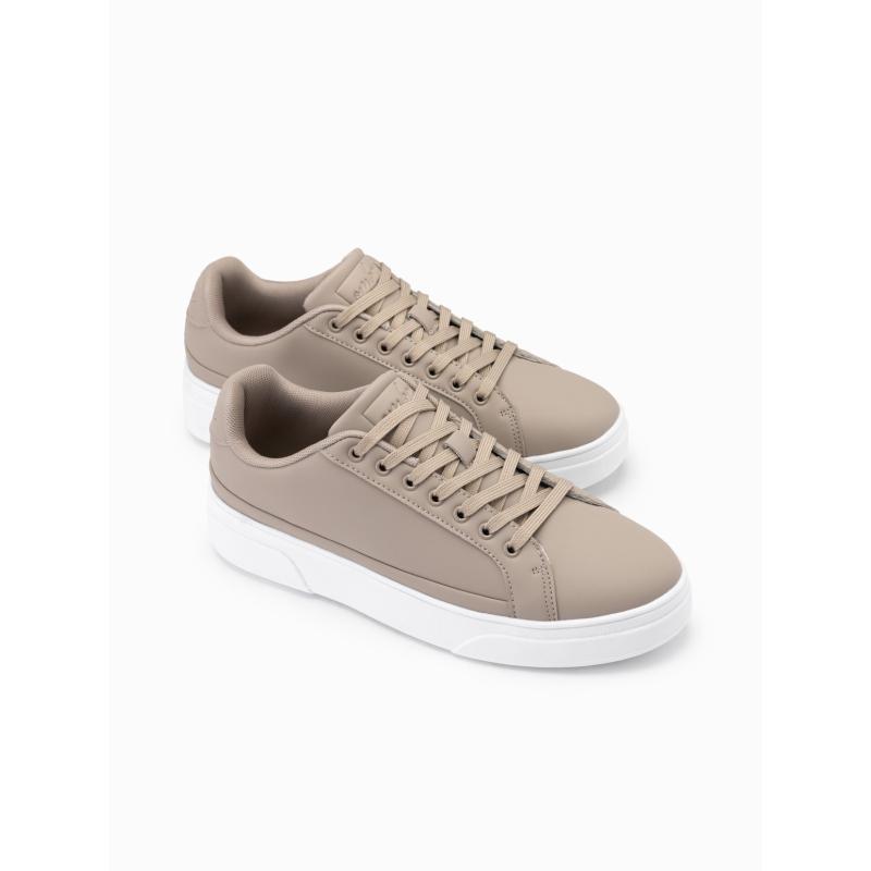 Pánské tenisky z ekokůže s tlustou podrážkou ash