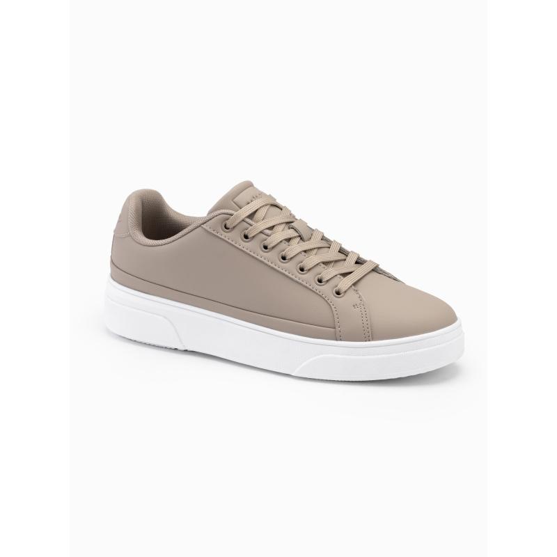 Pánské tenisky z ekokůže s tlustou podrážkou ash