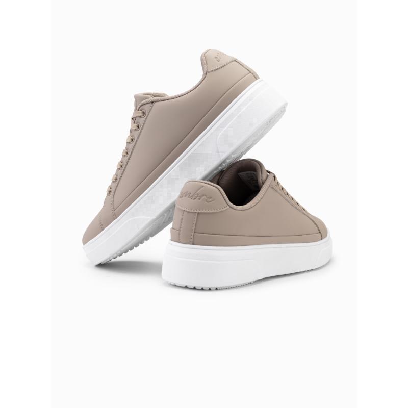 Pánské tenisky z ekokůže s tlustou podrážkou ash