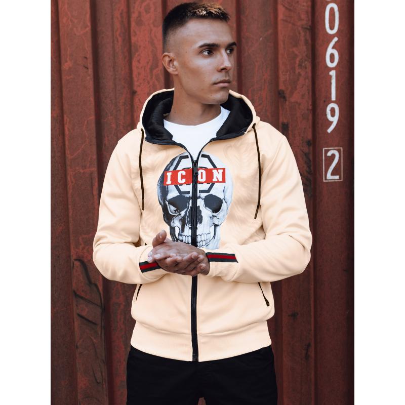 Pánská světle béžová mikina BX5839