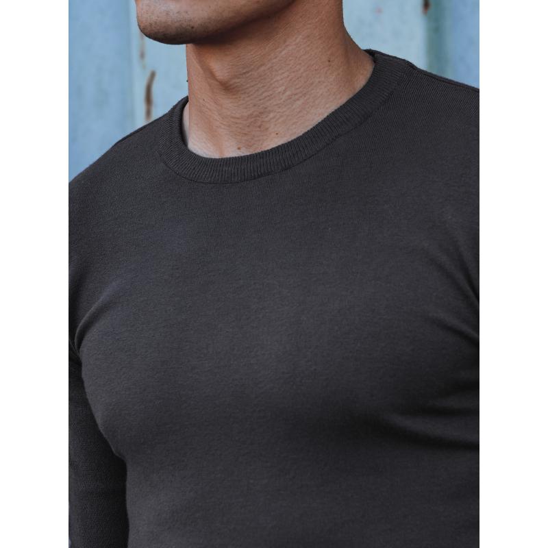 Férfi pulóver sötétszürke WX2225