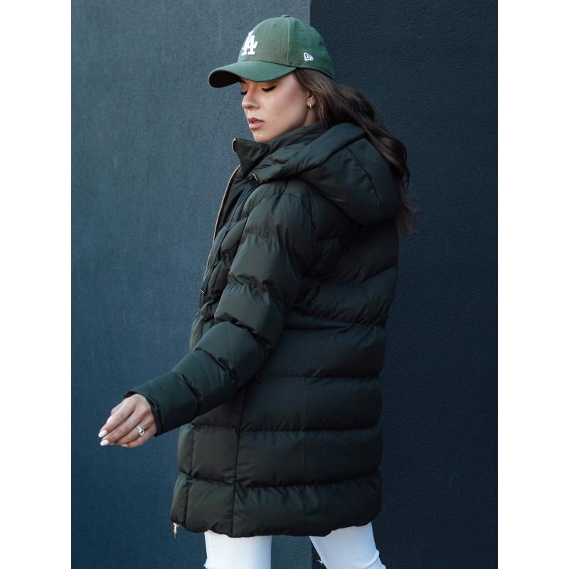 Dámská zimní bunda s kapucí GABRIELLE zelená