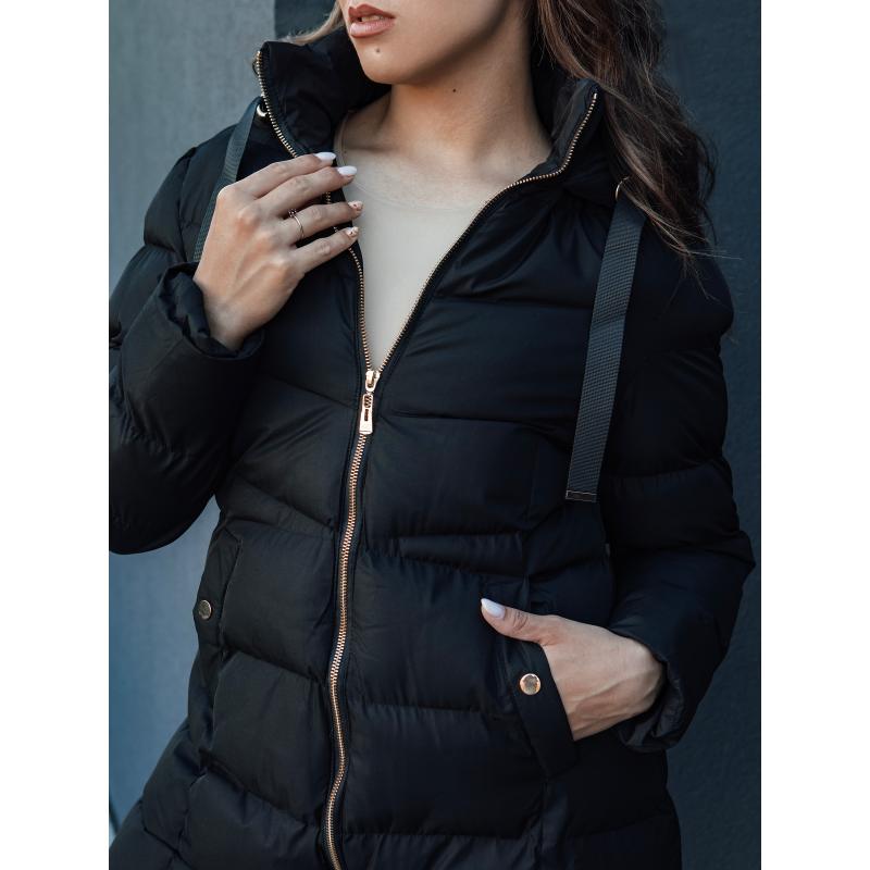 Dámská zimní bunda s kapucí GABRIELLE černá