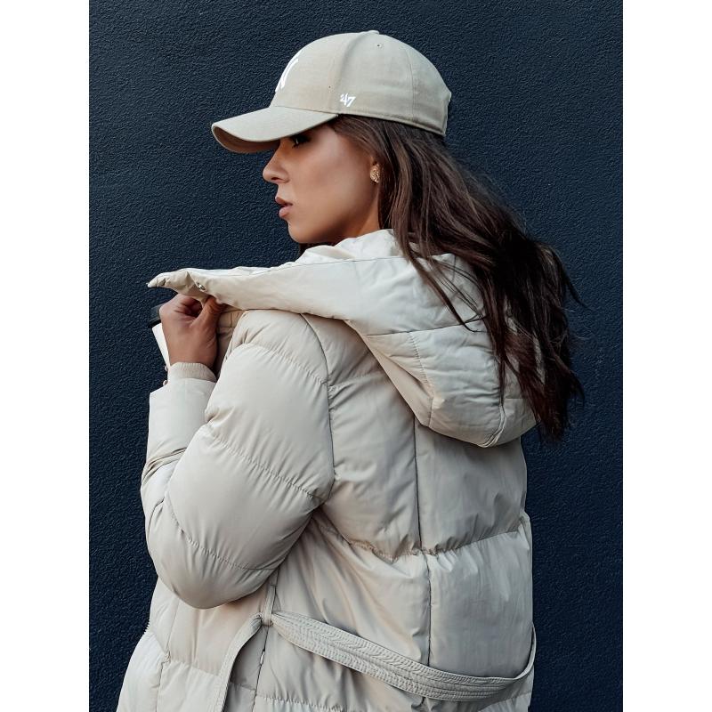 Dámský prošívaný kabát CLOUTIQUE béžový