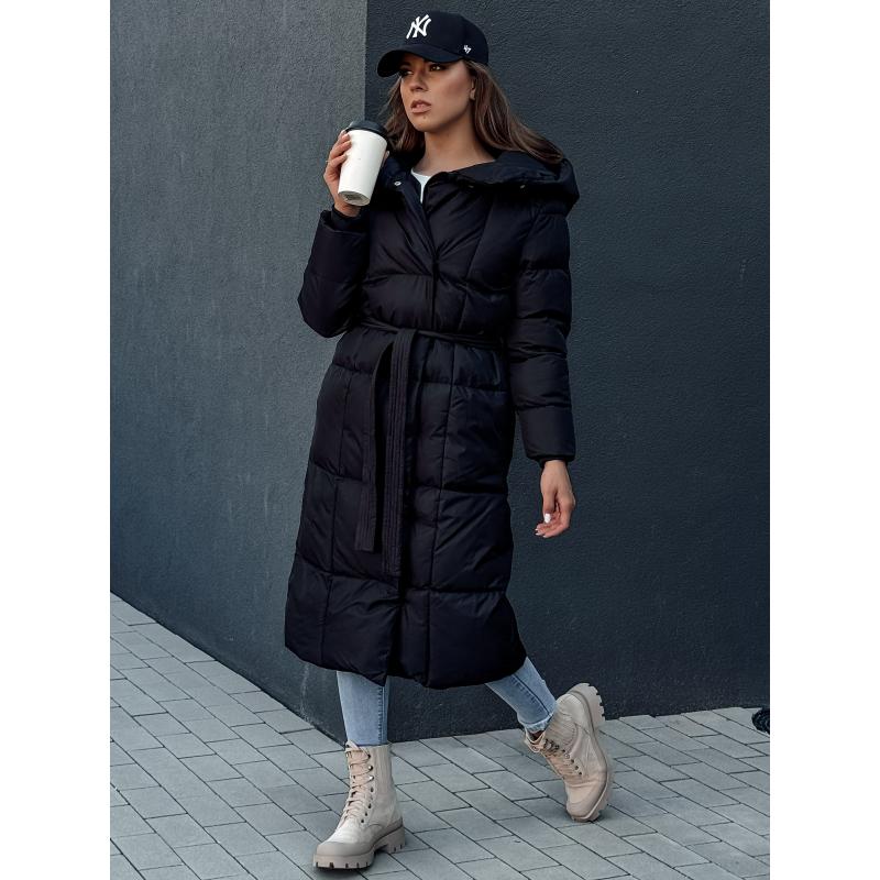 Dámský prošívaný kabát CLOUTIQUE černý