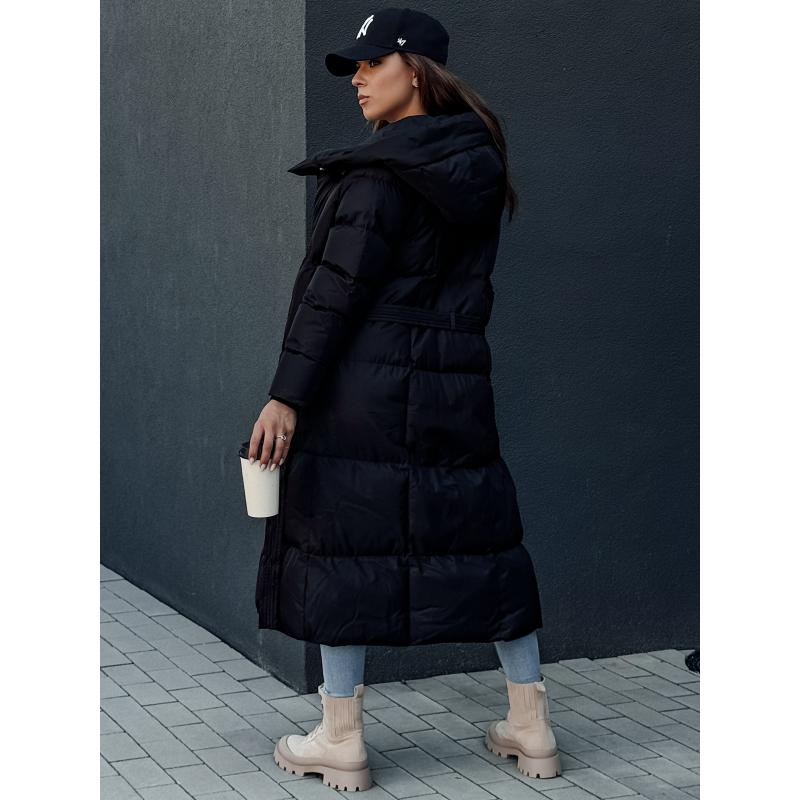 Dámský prošívaný kabát CLOUTIQUE černý