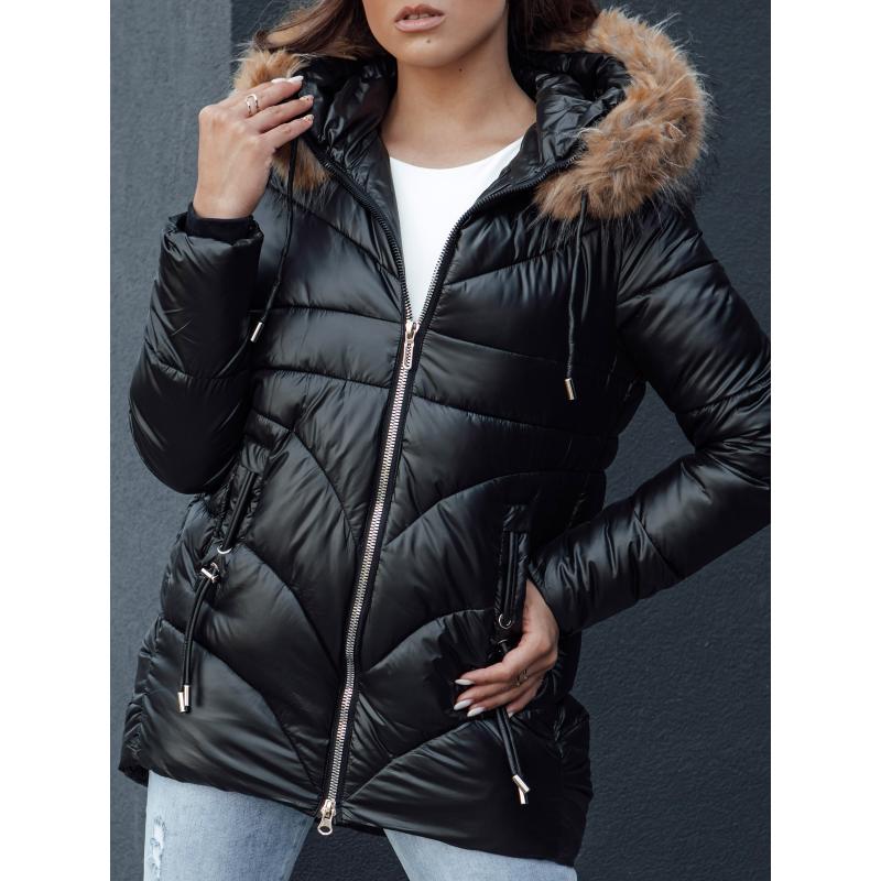 Dámská zimní bunda s kapucí WINTERCHIC černá