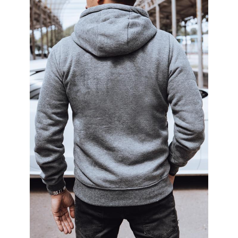 Pánská mikina s kapucí tmavě šedá