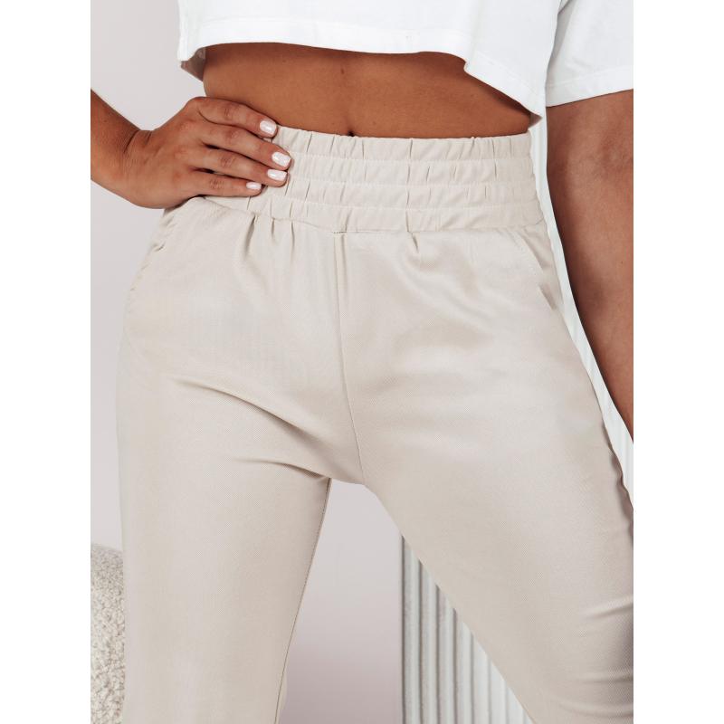 Dámské tepláky FASHIONCORE béžové