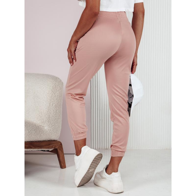 Dámské tepláky FASHIONCORE růžové