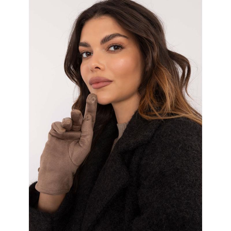 Női kesztyű mavy bézs sima