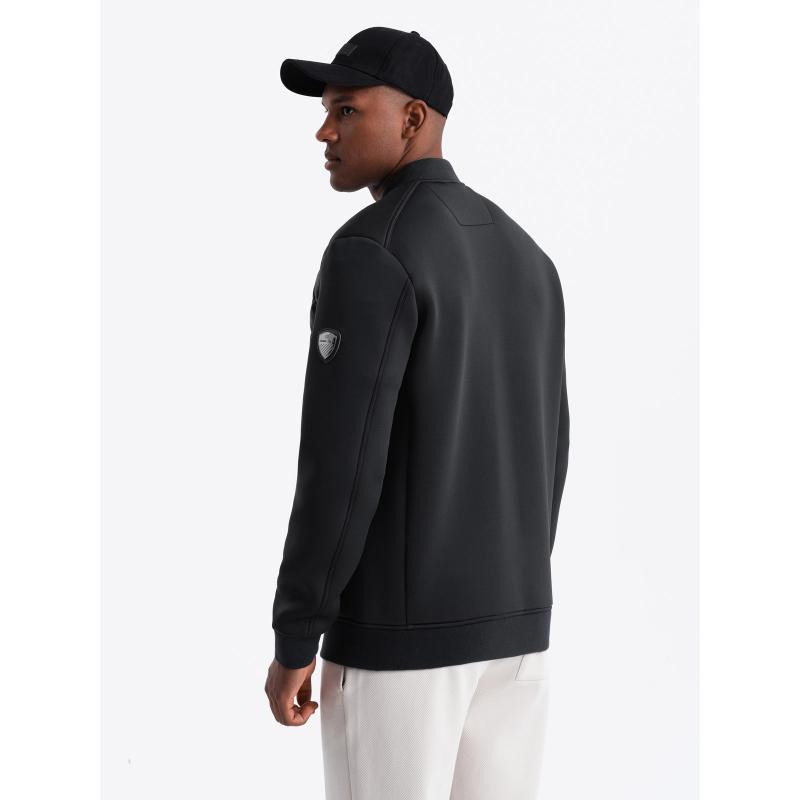 Pánska prešívaná bunda bomber čierna