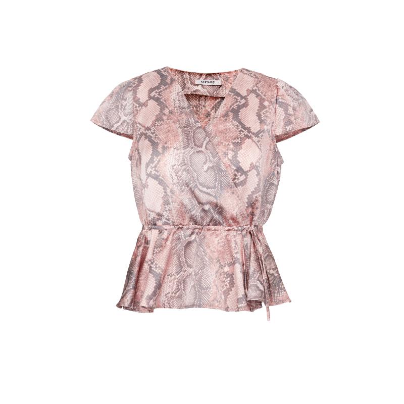 Világos rózsaszín női blúz