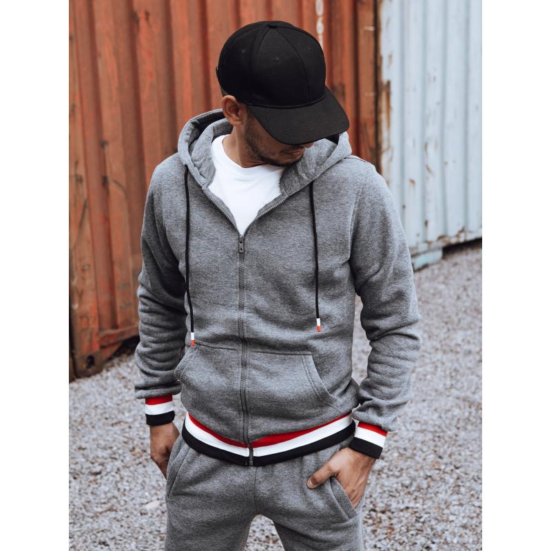 Pánská tepláková souprava tmavě šedá