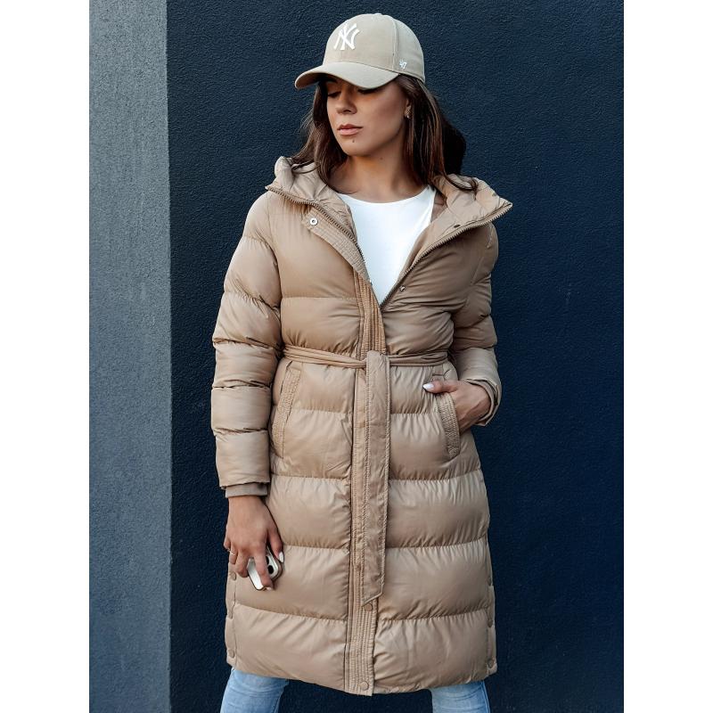 Dámsky prešívaný kabát GLAMMANT béžový