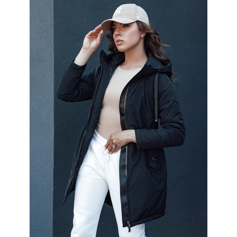 Dámská bunda parka s kapucí GROLIN černá