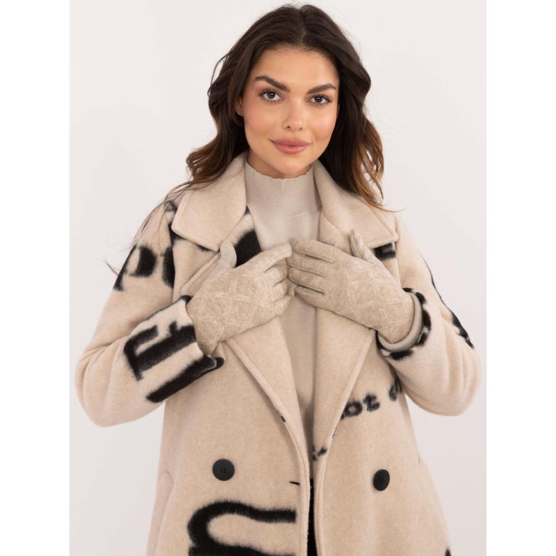 Női szigetelt kesztyű bézs