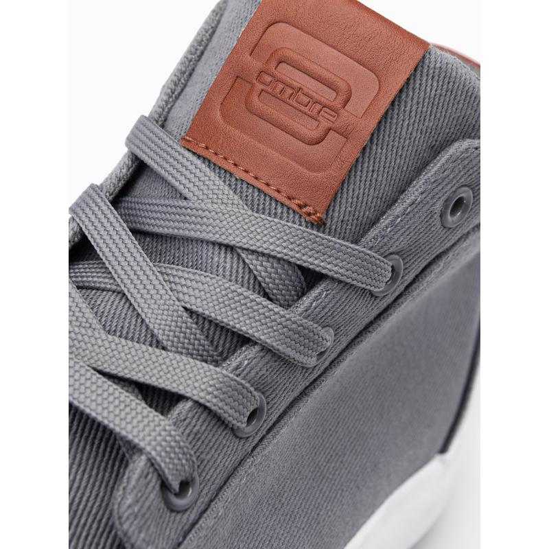 Pánské vysoké tenisky šedé 