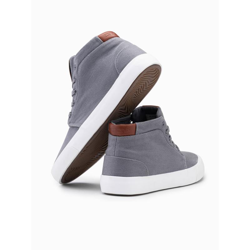 Pánské vysoké tenisky šedé 
