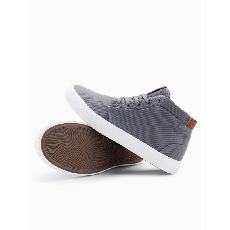 Pánské vysoké tenisky šedé 