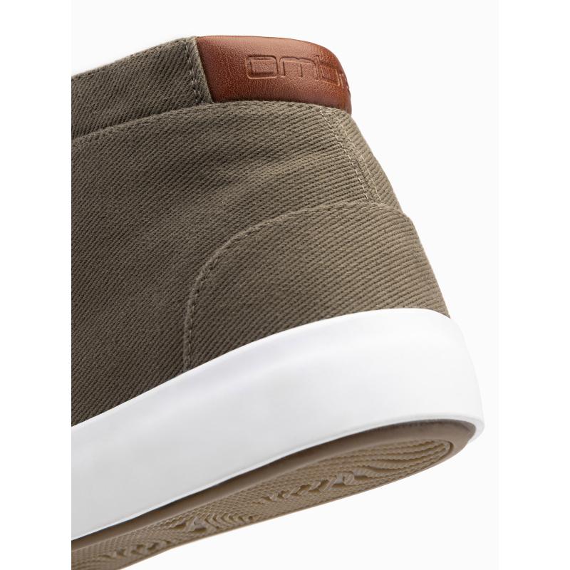 Pánské vysoké tenisky olivové 