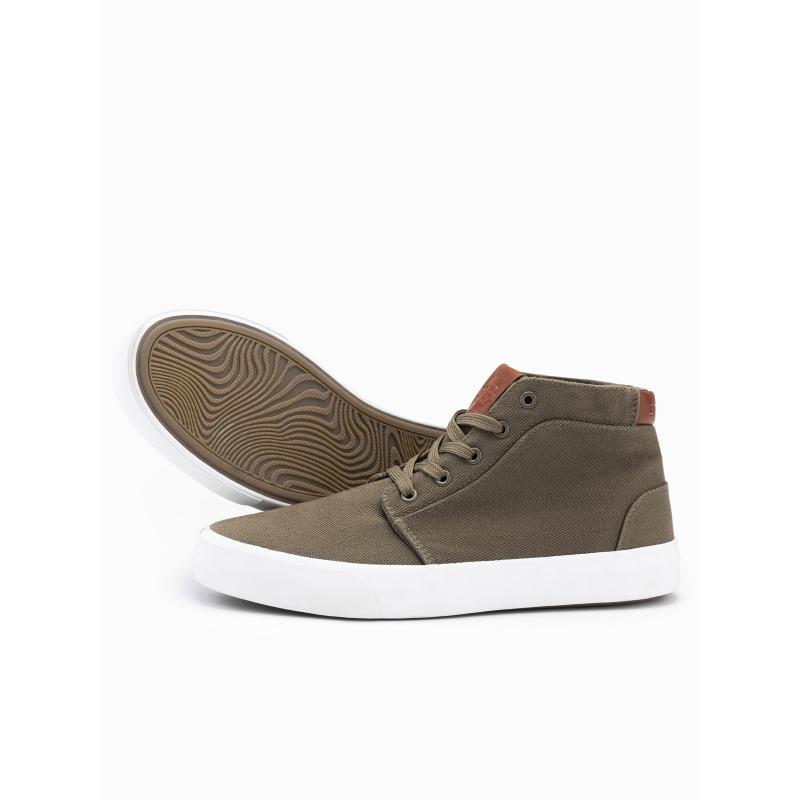 Pánské vysoké tenisky olivové 