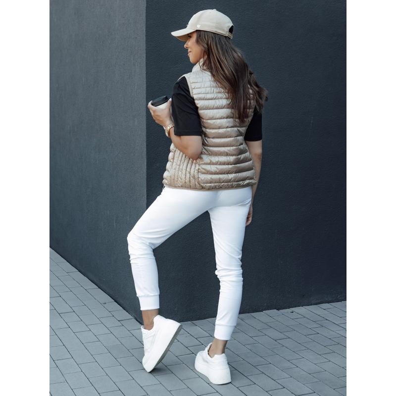 Dámská prošívaná vesta STYLISHZ hnědá