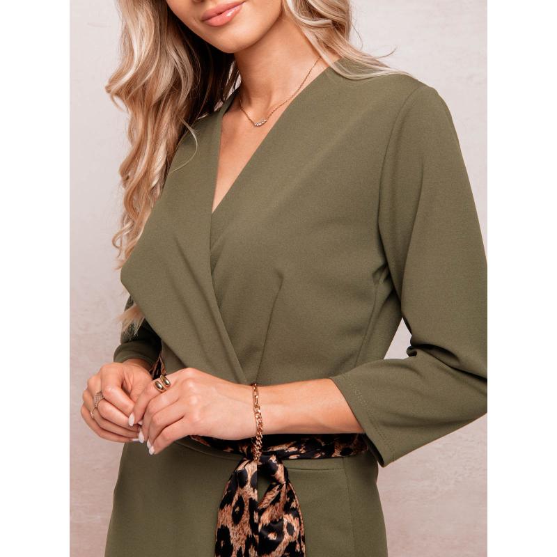 Dámské šaty DLR092 khaki