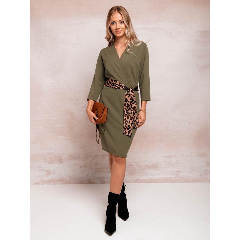 Dámské šaty DLR092 khaki