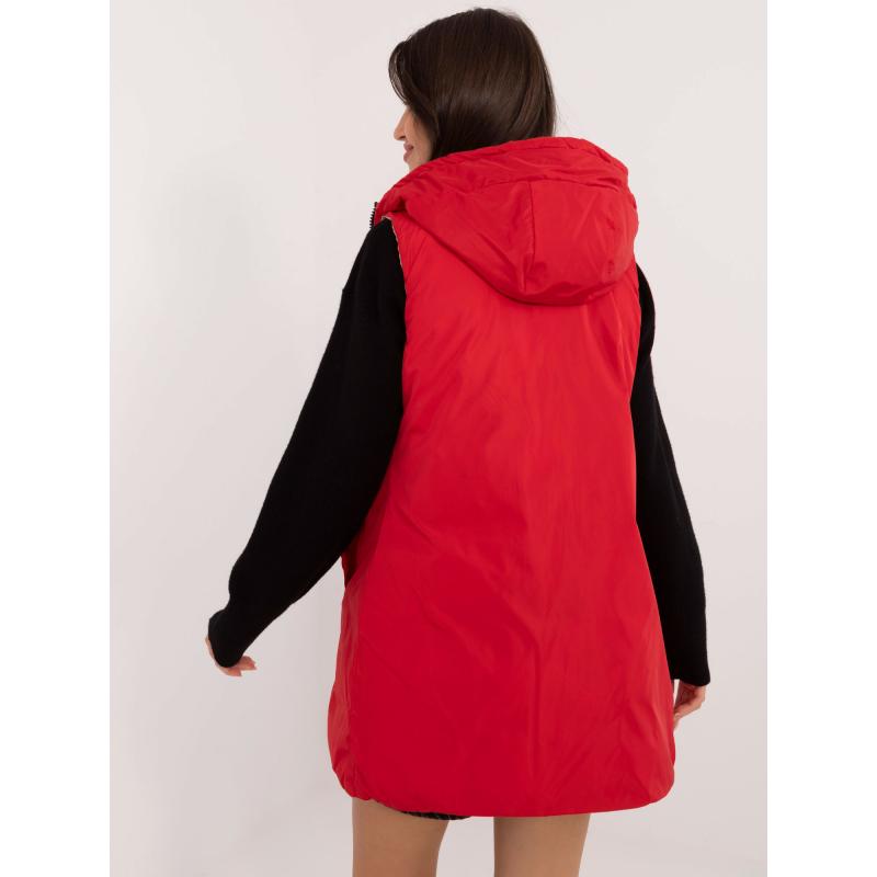 Dámská vesta s kapucí oboustranná béžová  