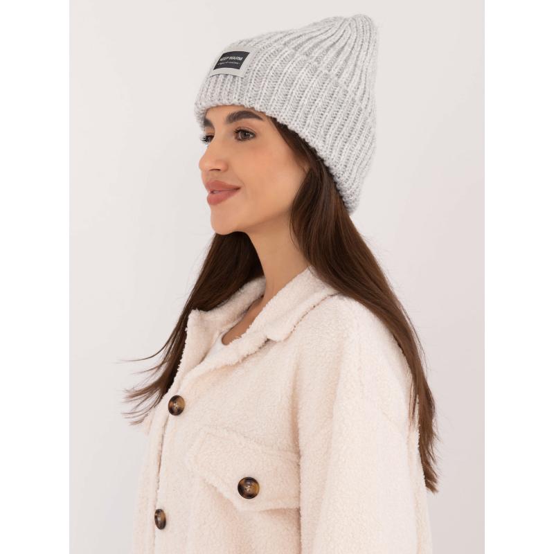 Dámská čepice zimní RUE PARIS šedá  