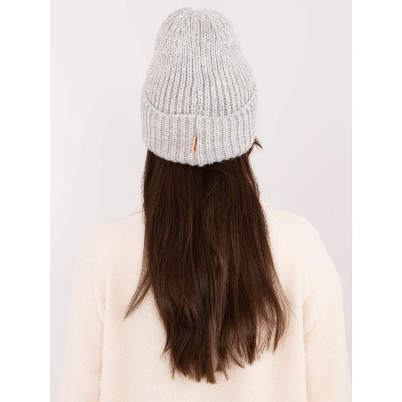 Dámská čepice zimní RUE PARIS šedá  