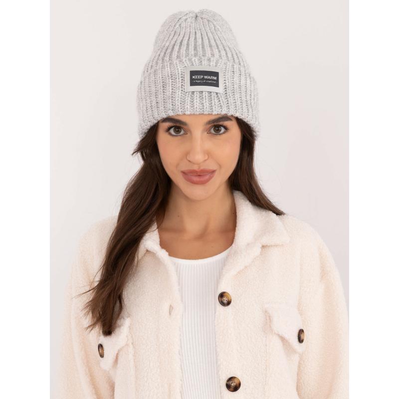 Dámská čepice zimní RUE PARIS šedá  