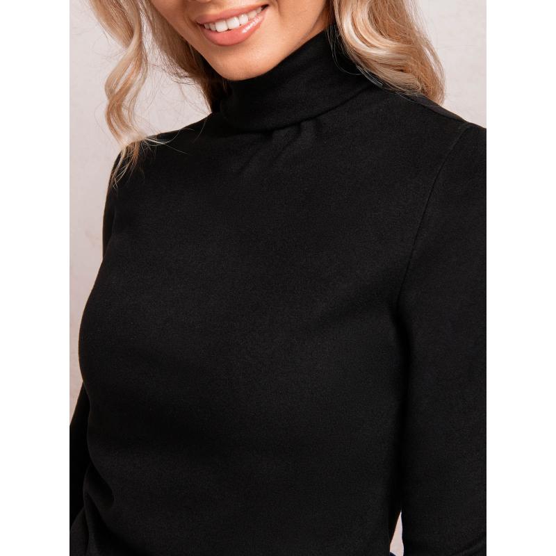 Dámská polokošile s výstřihem ELR021 černá