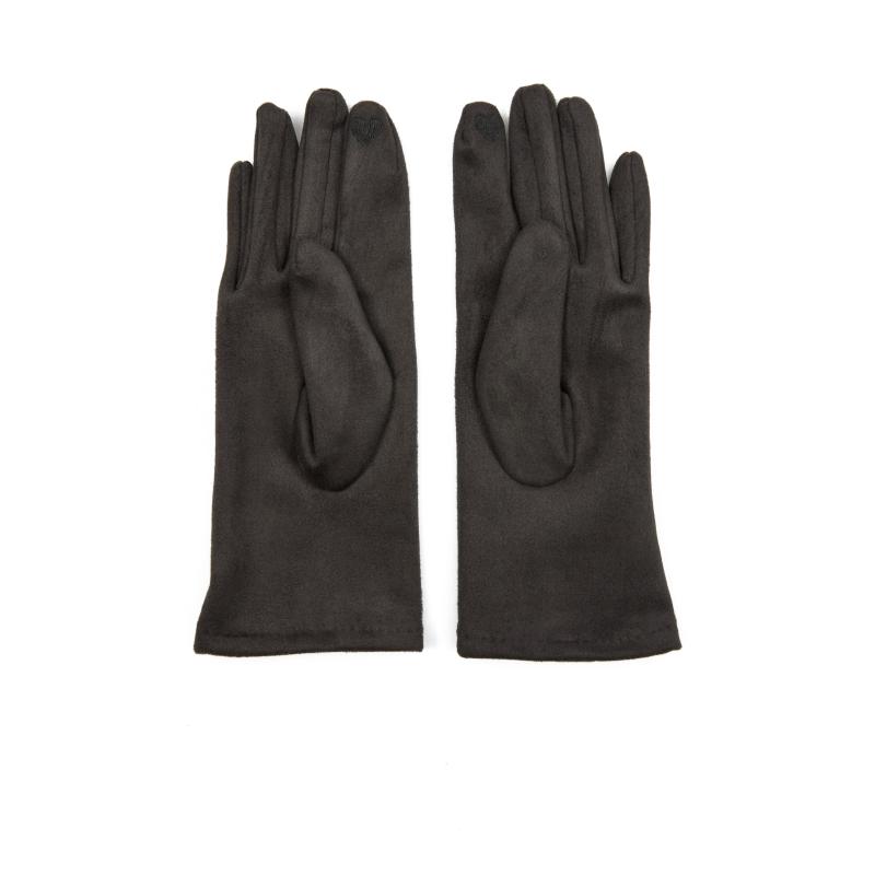 Šedé dámské rukavice