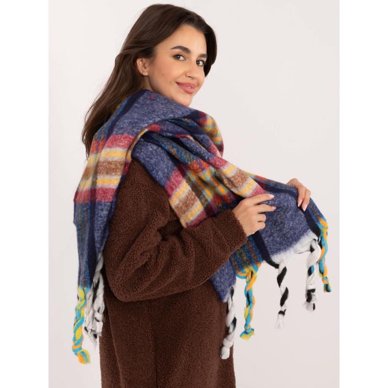 Női rojtos sál tengerészkék