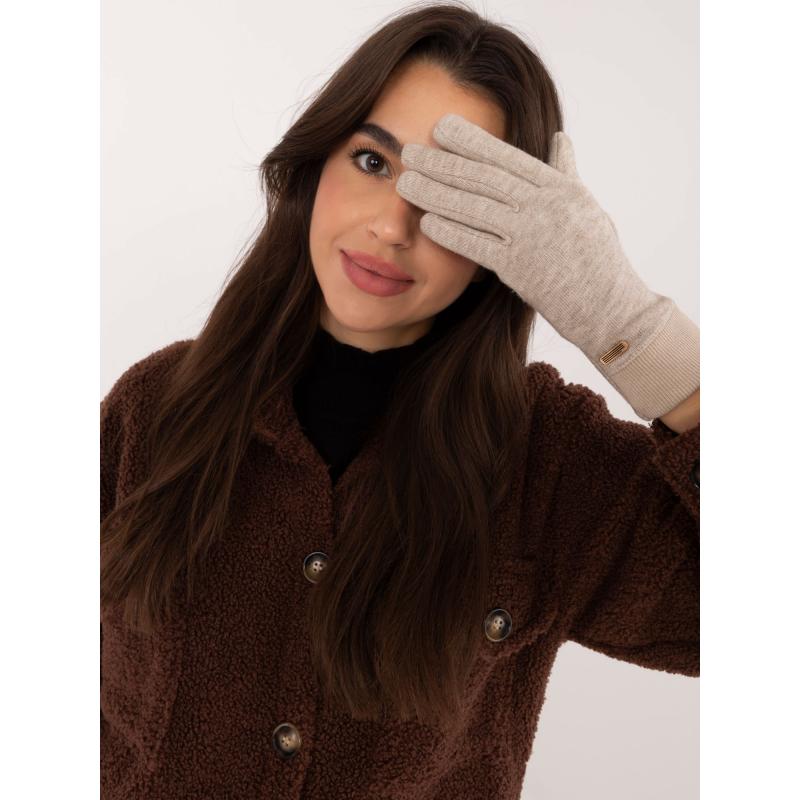 Női zsinórkesztyű bézs