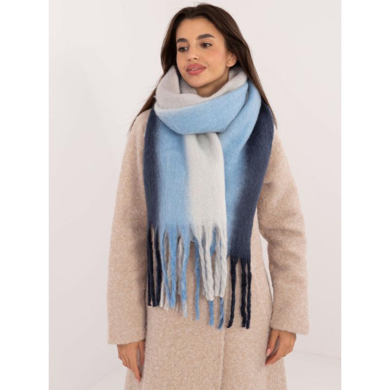 Női téli sál szürkéskék