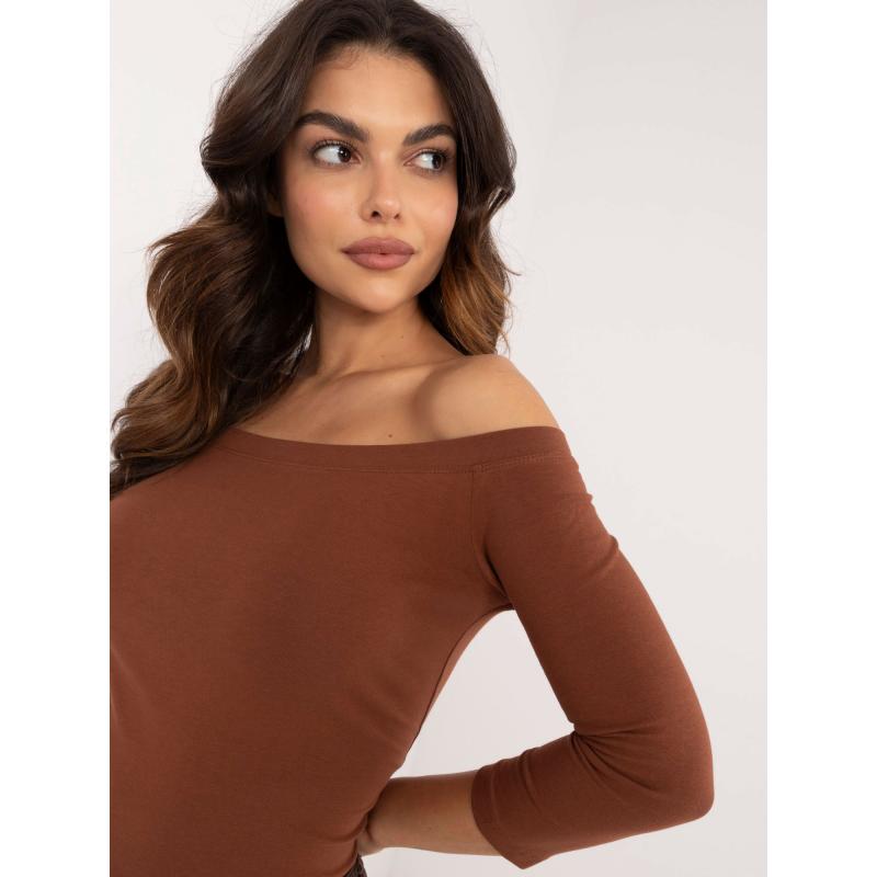 Női pöttyös blúz Blink BASIC FEEL GOOD barna