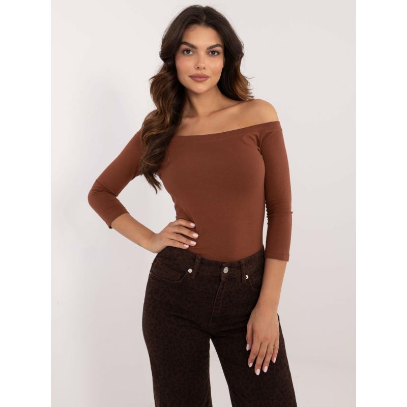 Női pöttyös blúz Blink BASIC FEEL GOOD barna