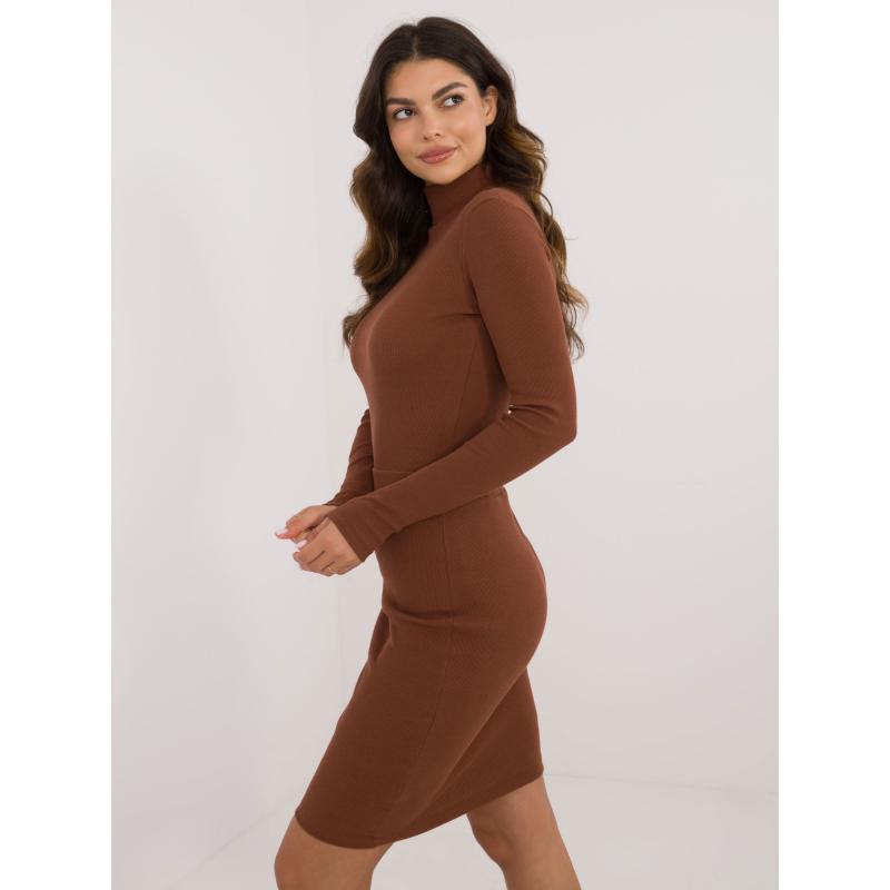 Dámská halenka s rolákem Elisee RUE PARIS hnědá 