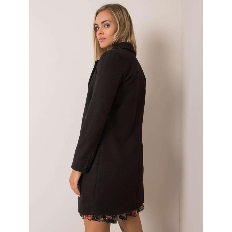 Dámský kabát elegantní kratší OCH BELLA černý 