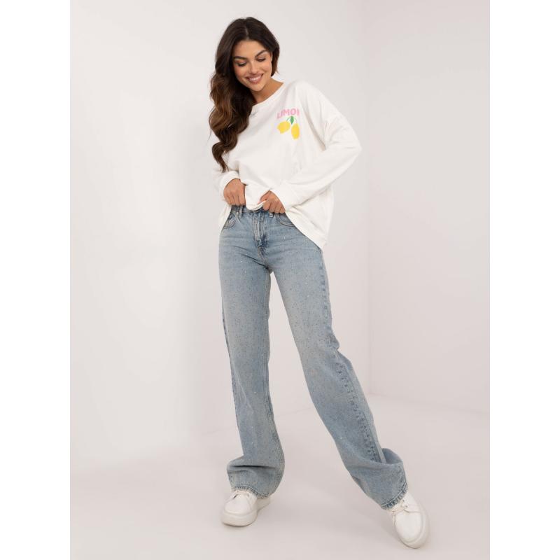 Dámská halenka s potiskem ecru 